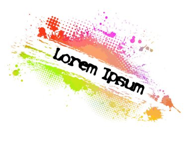 Metin için soyut çok renkli lekeler. Vektör illüstrasyonu