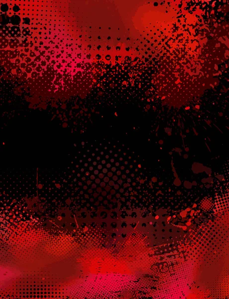 ブロットの背景。テキストのフレーム。赤と黒の背景。ベクターイラスト — ストックベクタ