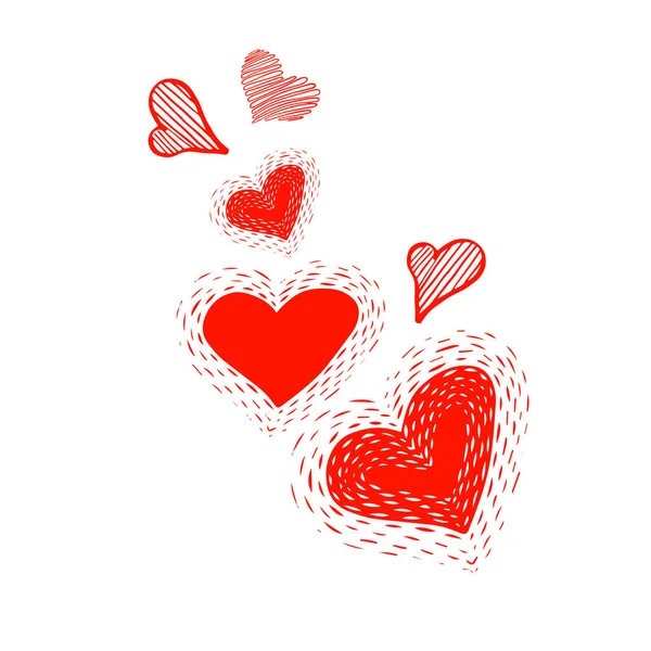 Rysowanie linii serca. Ciągły rysunek linii Heart Trendy Minimalistyczna Ilustracja. Symbol miłości One Line Streszczenie Minimalistyczny rysunek konturu. Wektor Szczęśliwych Walentynek. — Wektor stockowy