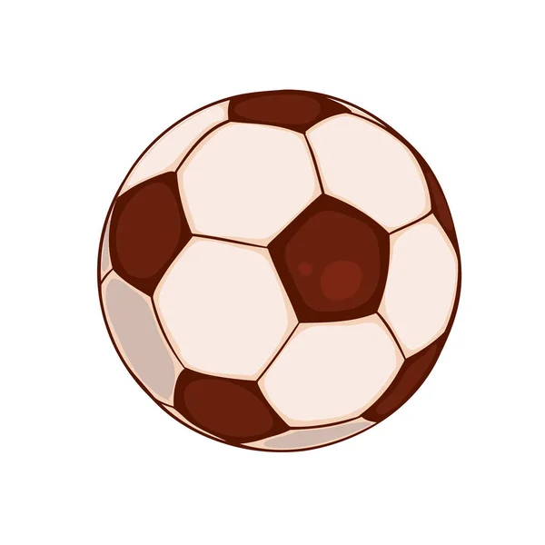 Objet ballon de football. Illustration vectorielle — Image vectorielle