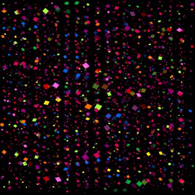 Kusursuz desenli çok renkli konfeti. Vektör illüstrasyonu