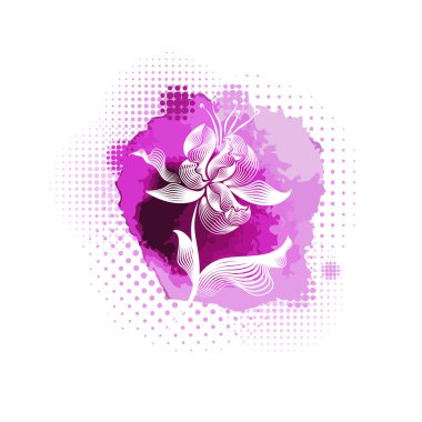 Çiçek iris suluboya, el çizilmiş vektör illüstrasyon tarafından çizim. Weding davetiyesi veya güzellik tasarımı için tasarım.