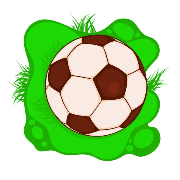 サッカーボールの物体。ベクターイラスト — ストックベクタ