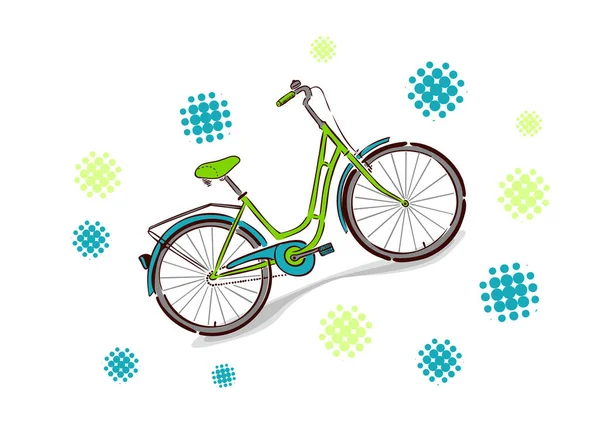 Objeto de bicicleta de estrada. Ilustração vetorial —  Vetores de Stock