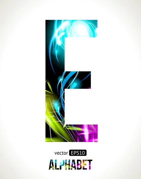 Lettre E — Image vectorielle