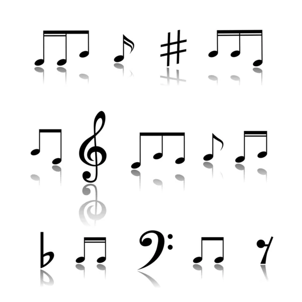 Notes de musique — Image vectorielle