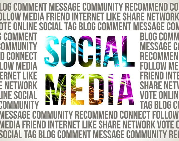 Sociale media — Stockvector