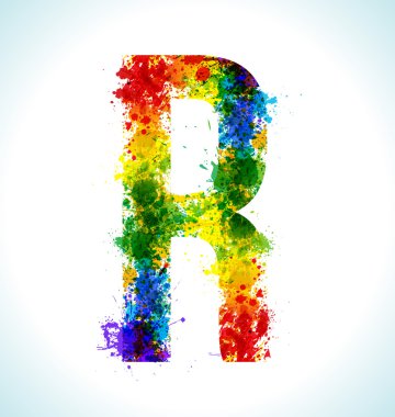 Degrade vektör yazı tipi su sıçramalarına.