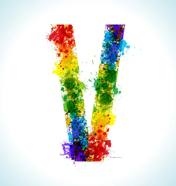 Fonte Gradient vectoriel splashes — Image vectorielle