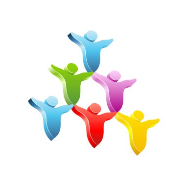 Piramit. vektör kavramı simge