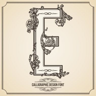kalligrafische ontwerp lettertype