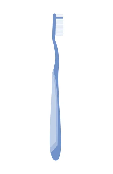 歯ブラシ歯科シンボル。口の洗浄ツール。歯ブラシ歯科ウェブのための絶縁アイコン。口腔ケアと衛生、医療の概念。手描きカラーベクトルイラスト — ストックベクタ