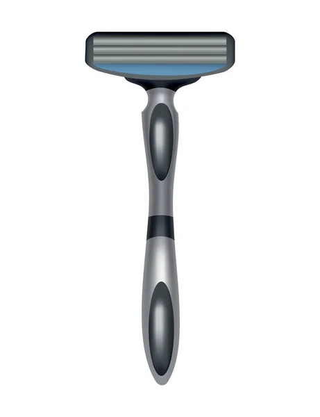 Rasiermesser. Bartschnitt-Accessoire. Sharp Rasur Ausrüstung für Hygiene oder Frisur isoliert auf weiß. Rasierattrappen-Ikone — Stockvektor