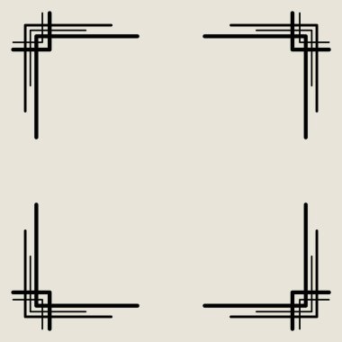 Klasik tasarım öğesi. Eski model çerçeve. El çizimi sayfa dekoru. Vektör sınır tasarım ögesi