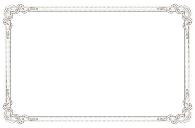 Eski model çerçeve. Retro çiçek dikdörtgeni. Dekoratif antika müze resim sınırı veya deco saptırıcı