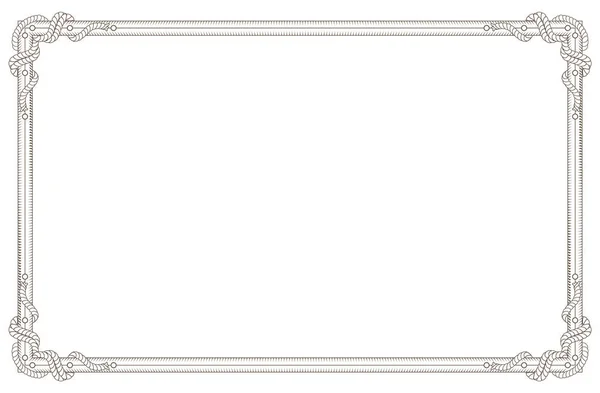 Старая винтажная рамка. Ретро цветочный прямоугольник. Декоративная граница антикварного музея или деко-девайдер — стоковый вектор