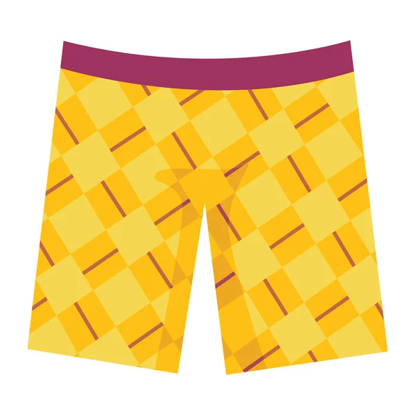 Swimming trunks. Men underwear. Shorts model, beautiful clothing for beach and everyday life, isolated on white background. Summer holiday pool apparel, sea, vacation — Wektor stockowy