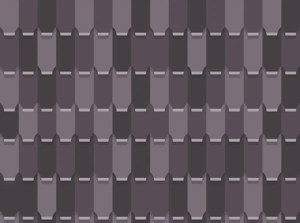 Toit Tuiles Sans Soudure Modèle Texturé Répétition Toit Céramique Tuiles — Image vectorielle