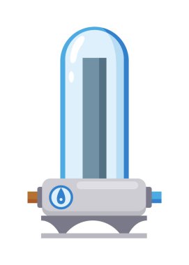 Su filtresi. Mineral filtreleme ya da arıtma sistemi. Süzgeçli sürahi. Su temizleme için su ekipmanı. Sıvı arıtma için özel modern teknoloji.