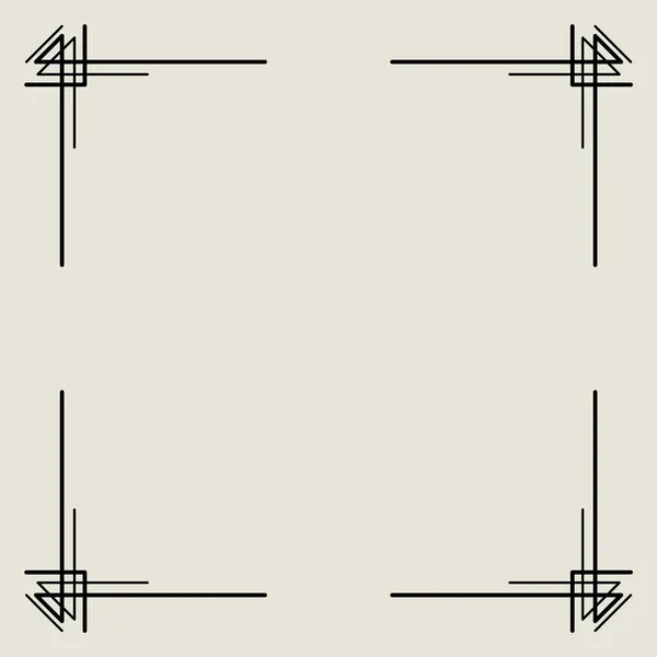 Klasyczny Element Designu Retro Klasyczna Rama Ręcznie Rysowany Wystrój Strony — Wektor stockowy