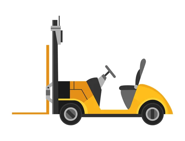 Équipement Entreposage Stockage Pour Chariots Élévateurs Machine Jaune Sans Conducteur — Image vectorielle