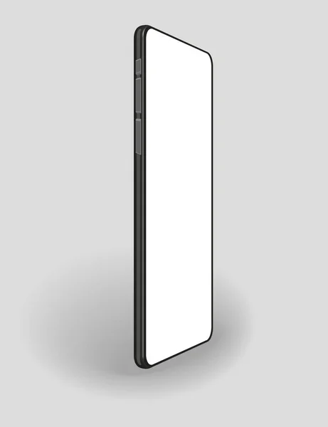 Modèle Smartphone Avec Écran Blanc Cadre Téléphone Portable Modèle Téléphone — Image vectorielle