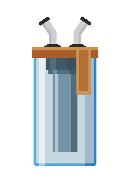 Wasserfilter Mineralische Filtration Oder Reinigungssystem Krug Mit Filter Vorhanden Wasserausrüstung — Stockvektor