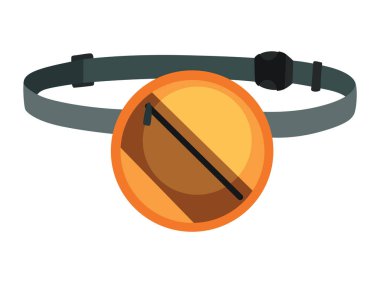 Belden düz şablon. Popüler kişisel eşyalar ve moda aksesuarları olarak bel çantası. Renkli çember şekilli kemer çantası.