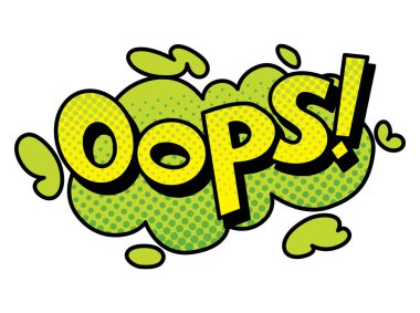 Çizgi roman sesi. Renkli el çizimi konuşma balonu. Pop sanat tarzında sesli sohbet efekti. Komik tasarım vektörü ögesi.