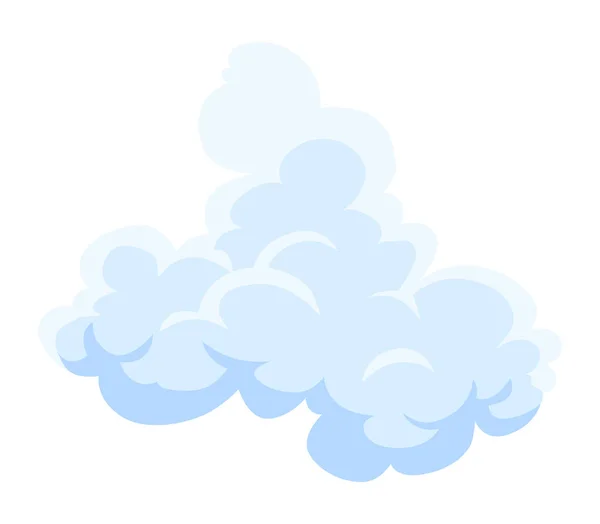 Nubes Dibujos Animados Símbolo Icono Paisaje Nublado Blanco Abstracto Paisaje — Archivo Imágenes Vectoriales