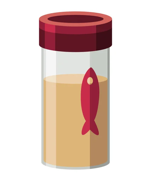 Fish Food Realistic Aquarium Accessory Decoration Equipment Aquarium Cartoon Vector — Image vectorielle