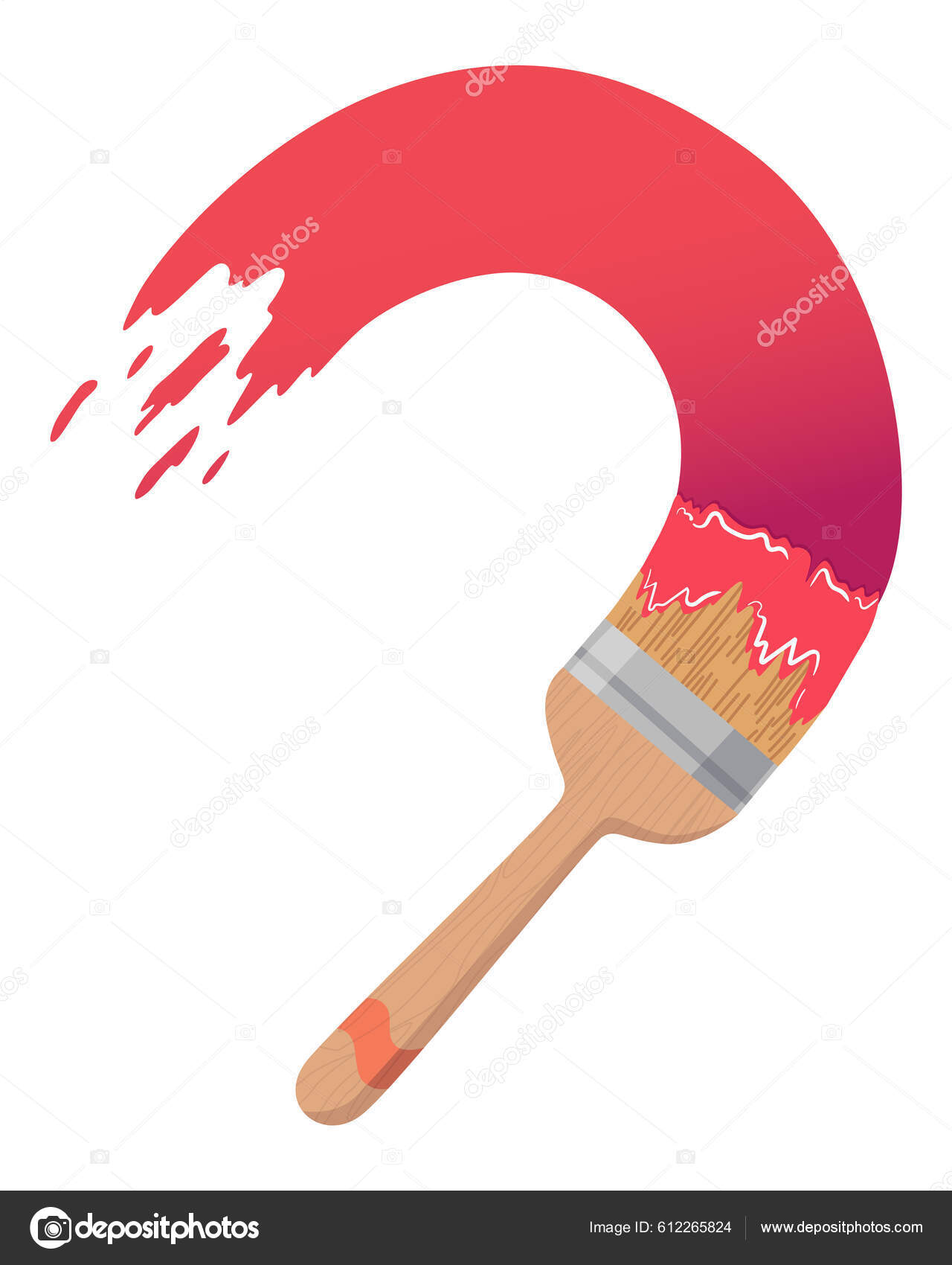 Paint Brush Brochas Dibujos Vector Brocha Con Colores 20,613