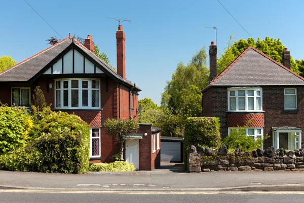 Typické anglické domy — Stock fotografie