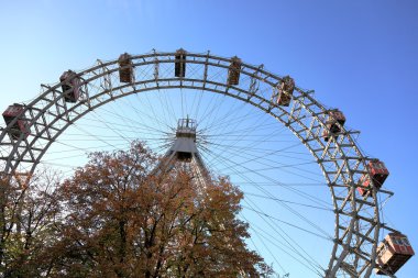 Ferris wheel in Prater park in Vienna, Austria