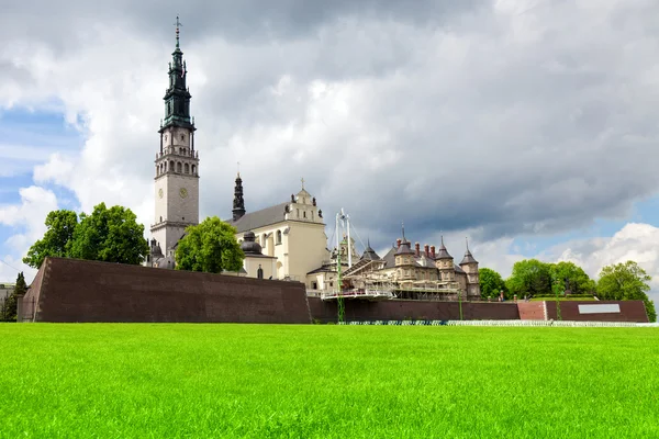 Jasna gora sanktuarium w Częstochowie, Polska jest najważniejszym miejscem pielgrzymek — Zdjęcie stockowe