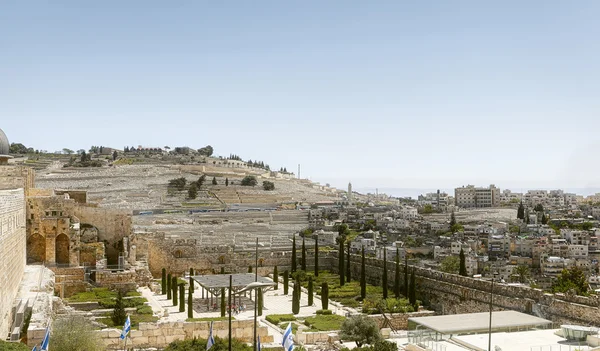 Panorama de Jerusalén ciudad — Foto de Stock