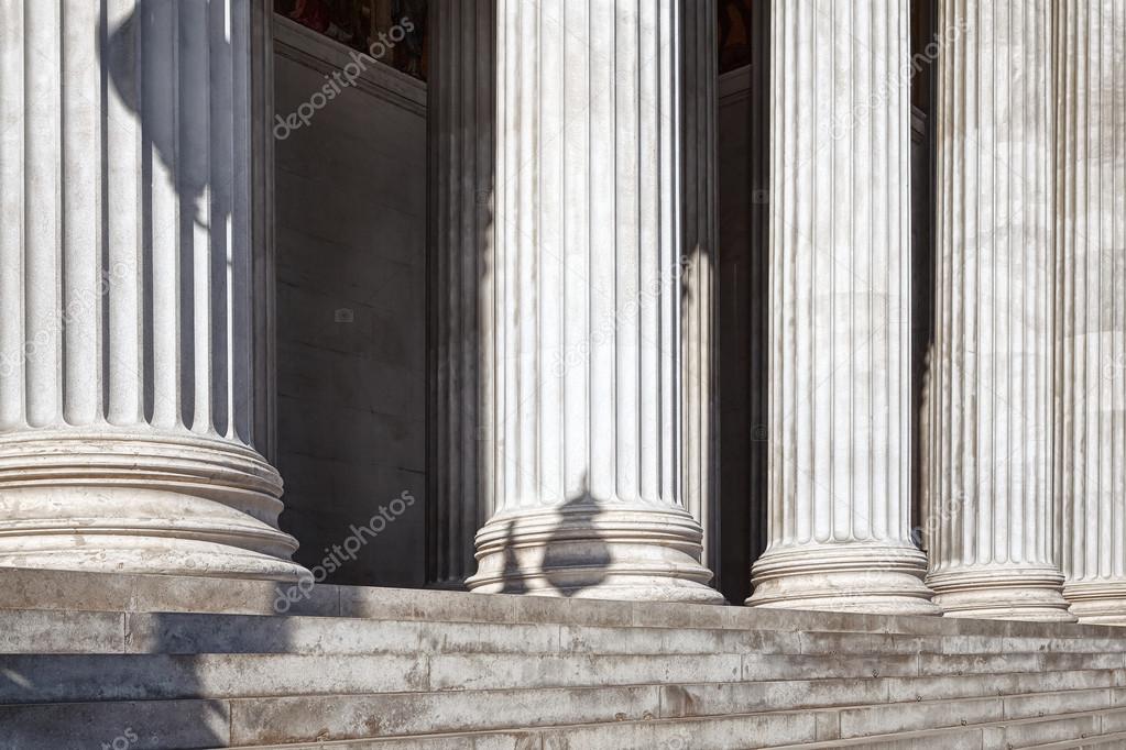 The row of classical columns