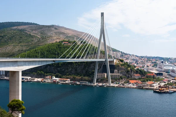 Ponte e porto a Dubrovnik — Foto Stock