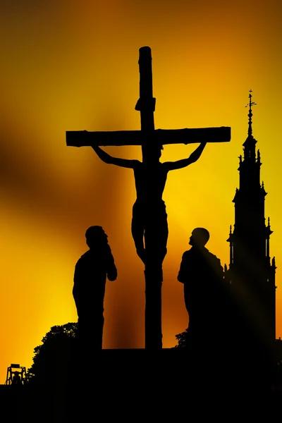 Crucificação do calvário — Fotografia de Stock