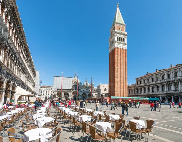 San Marco náměstí v Benátkách — Stock fotografie