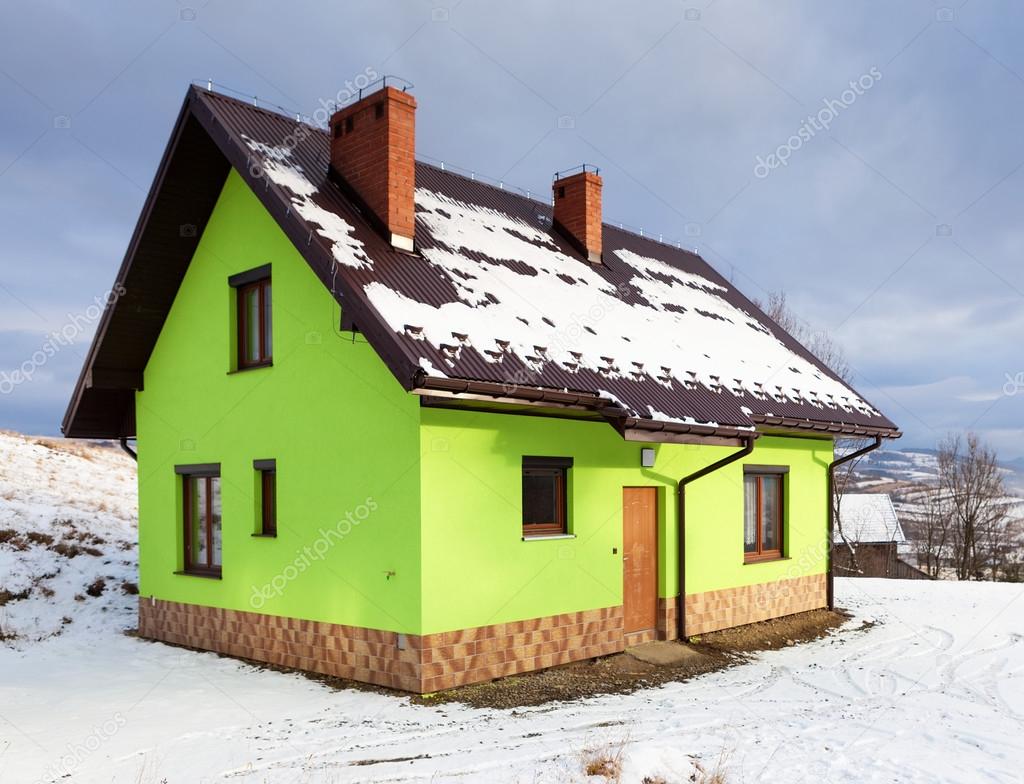 House in winter scenery
