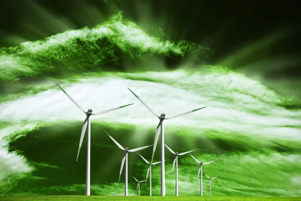 Fonti alternative di energia ecologica — Foto Stock