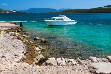 rocky Adriyatik Beach pitoresk sahne