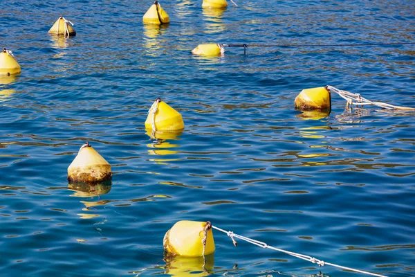 Bouée d'ancrage jaune — Photo