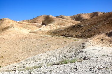 Judean desert landscape clipart