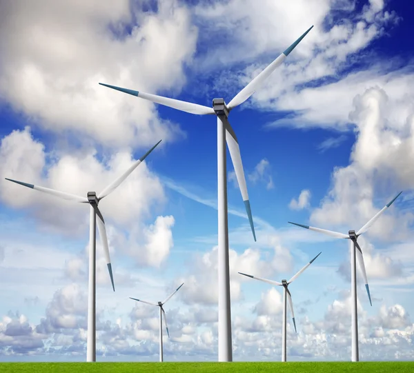Wind energy farm Royalty Free Stock Images