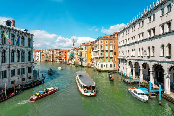 Oude Huizen Aan Het Canal Grande Venetië Italië — Stockfoto