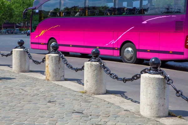 Turistbusstransporter Paris Frankrike — Stockfoto