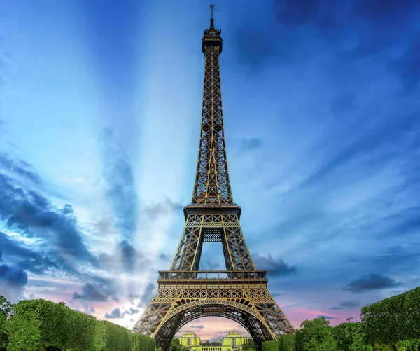 Torre Eiffel Mattino Parigi — Foto Stock