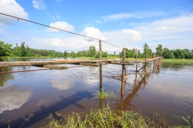 bulutlu gökyüzü mavi göl